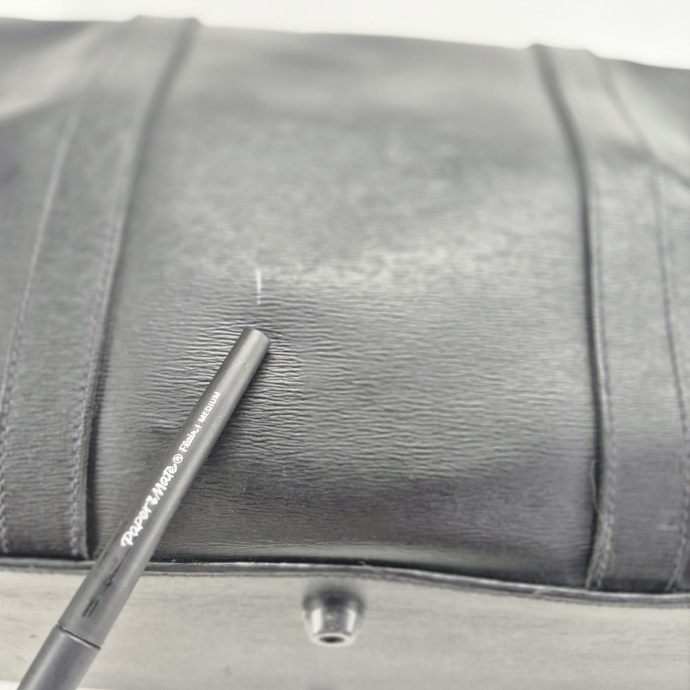 Montblanc 2 Way Boston Bag Duffle Leather Black - Picture 8 of 16